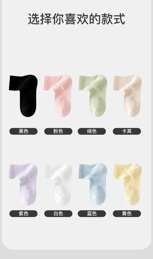 【透气网眼】7双装网眼棉袜 柔软马卡龙色学院风女士中筒袜亲子款袜子学生娃 商品图4