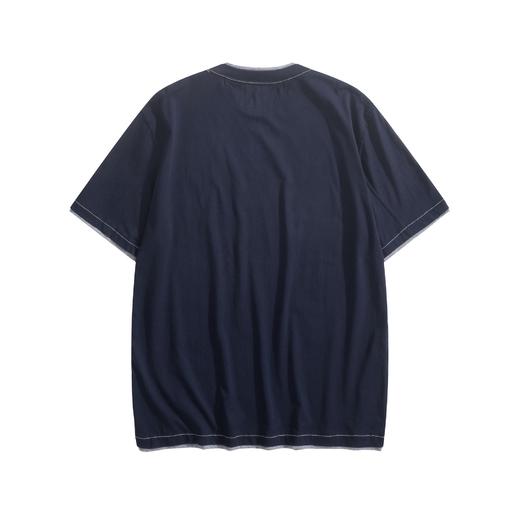 男款刺绣叠层短袖T恤la006 商品图1