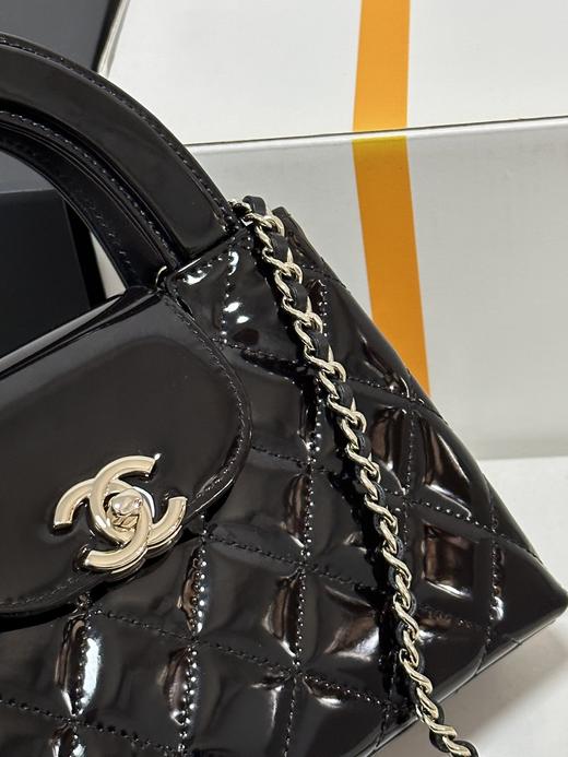 香奶奶 26C漆皮 Kelly 手提链条包大号 商品图3