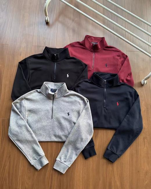 【sy-604】男子经典休闲立领半拉链毛圈卫衣！！ 商品图1