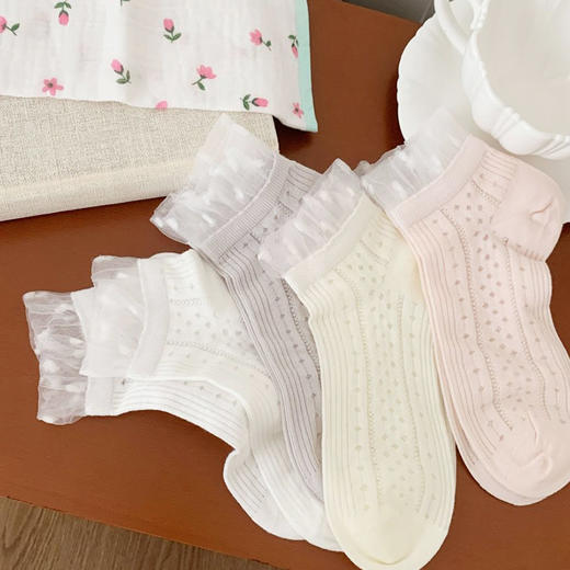 田园花履卡丝花边袜子-纪念日百货门店同款169643651 商品图4