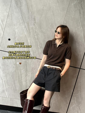 澳洲美利奴100绵羊毛正肩Polo针织短袖