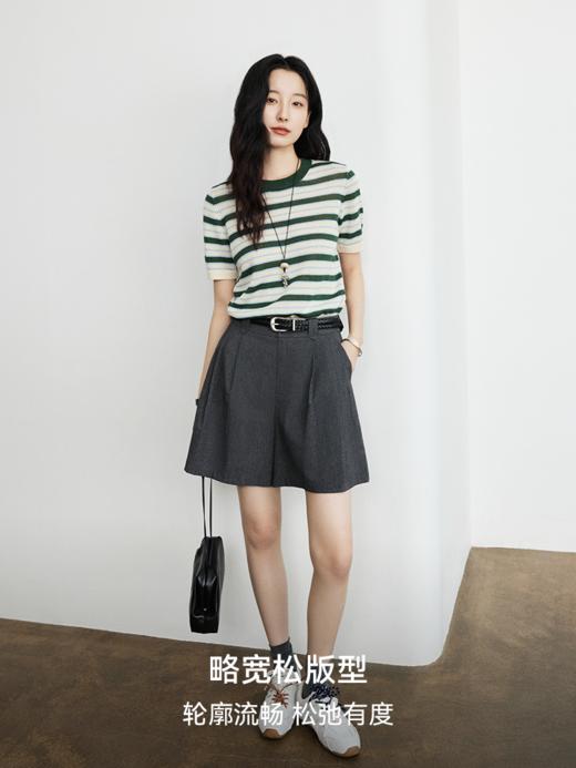 法式文艺 条纹套头毛衫FCG1WST084 商品图1