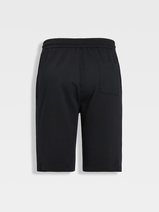 callisto藏青棉弹宽松休闲短裤 商品图1