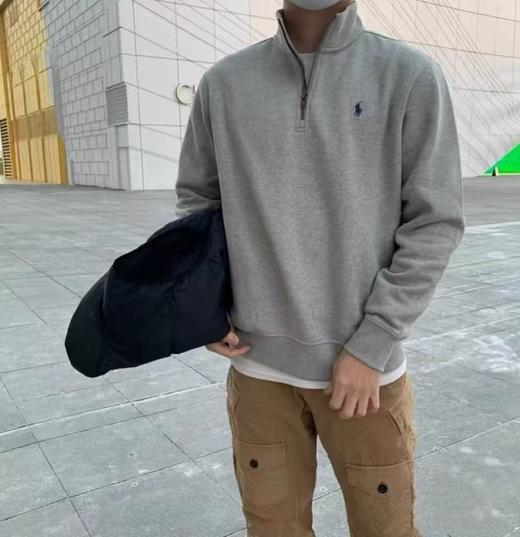 【sy-604】男子经典休闲立领半拉链毛圈卫衣！！ 商品图0