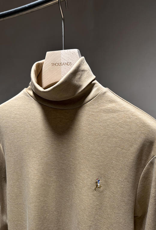 单品包邮单品包邮 部分现货 THS-RL马球 源尾美式PONY/超丝滑SUPER匹马长绒棉绝品高领 AH2512 商品图12