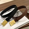 头层牛皮🐂【So*ur法式极简金扣皮带】ins百万博主私服同款🏆非常好搭配的衣柜长青款～标志性金扣不老气也不浮夸 商品缩略图2