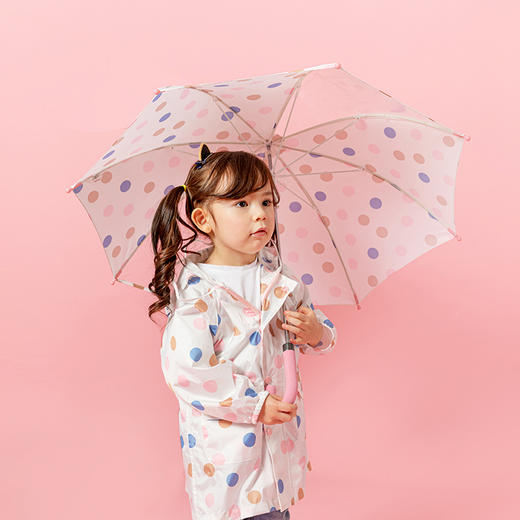 （S适合3-9岁）清仓【HAS儿童雨伞】 韩国可爱卡通部分透明手动雨伞直杆伞可视儿童伞长柄伞 商品图2