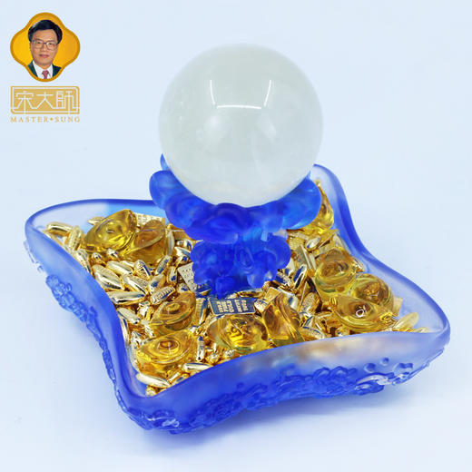 宋韶光大师富贵满堂 金碧满堂 财富元宝古法琉璃摆件礼品饰物 商品图1