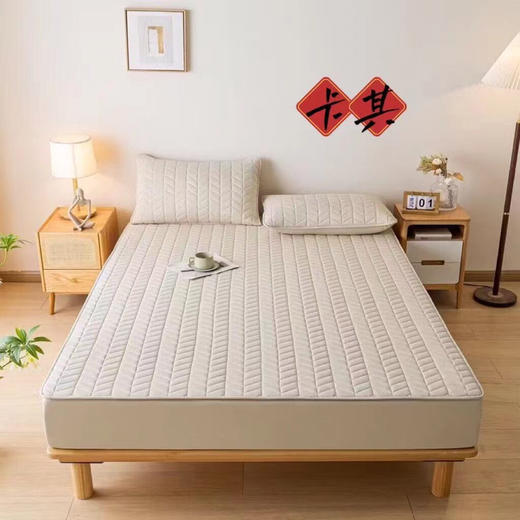 LHX4828A类原棉抗菌大豆夹棉床笠 商品图5