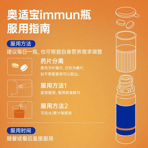 【解先生专属】德国奥适宝维生素复合综合多种矿物质抵抗力orthomol immun免疫瓶 3盒装 商品图6