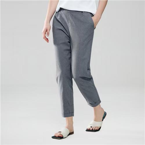 佐丹奴女装26年新款全棉轻薄卡其八分裤05426257 商品图0