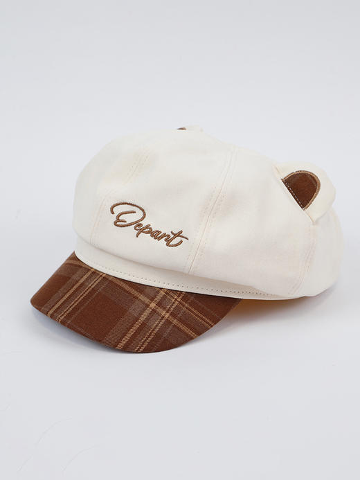 复古拼色熊耳八角鸭舌帽-纪念日百货门店同款169293540 商品图5