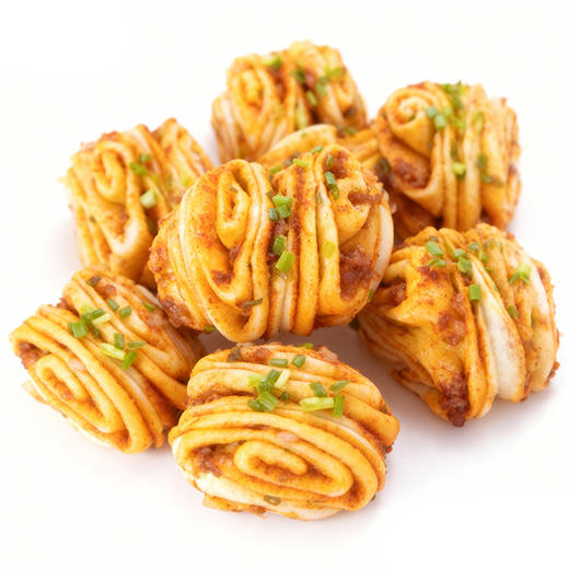 【两种口味❗️葱香肉花卷】精选优质肉末 + 新鲜葱花，搭配秘制香辣料，肉香醇厚、葱香清新、辣度适中，早餐半成品儿童早点速冻食品手工 商品图2