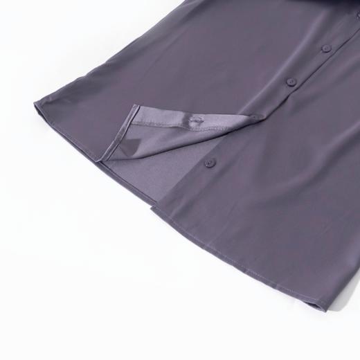 茧墨 雅致气质经典百搭仿缎面衬衫 法式时尚复古休闲通勤优雅知性减龄衬衣 商品图4