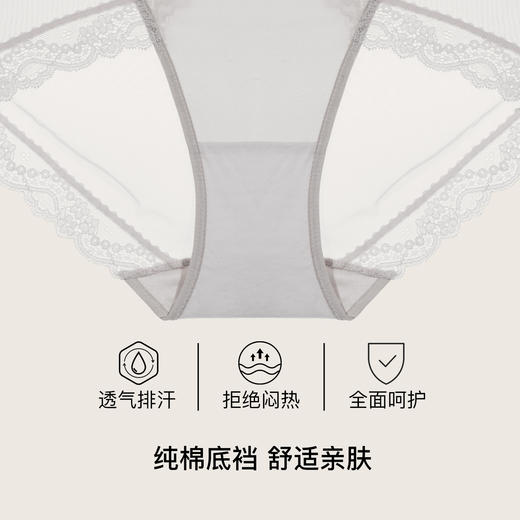 【满4条/7.5折】（中版）【秀黛】女时尚蕾丝三角裤女士内裤【1条】W5333061T【门店同款】【内裤非质量问题不退换，介意勿拍】 商品图2