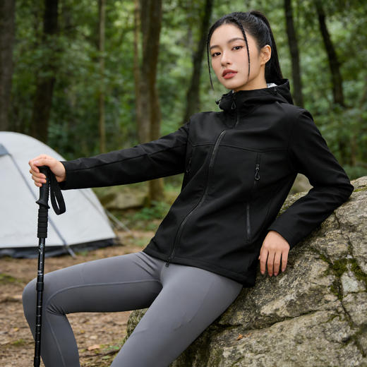 英国Schenvega 情侣百搭 软壳冲锋衣外套 柔软贴身 保暖透气 男女同款 A87-DQC6622 商品图8