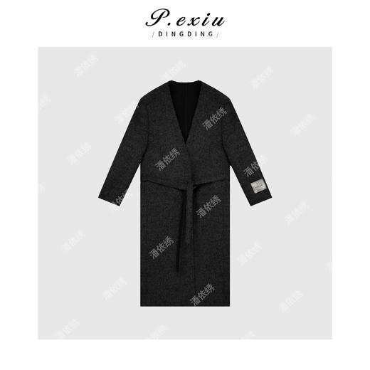 A002潘依绣丁丁宠粉羊驼-毛羊-毛高级轻奢双面毛呢大衣 TC813 商品图2