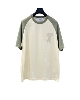 中性款限定款刺绣插肩袖短袖T恤zh