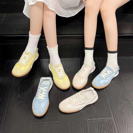 芭蕾德训鞋女2026春夏秋新款百搭小白鞋休闲运动鞋软底透气阿甘鞋 商品图1