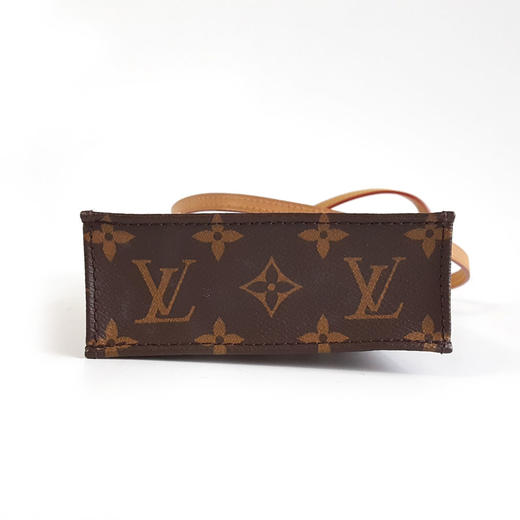 【95新】LV路易威登PETIT SAC PLAT手袋M69442棕色老花mini琴谱不可调节肩带包单肩斜挎包女士150226AK21 商品图5