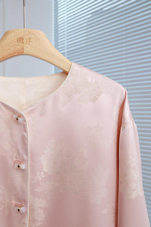 浮光花影|温婉中式提花外套 商品图3