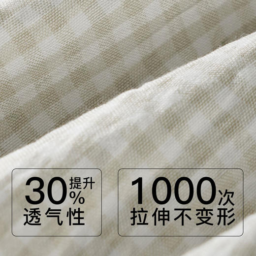 【99元超值新品】【秀黛】女荷叶边气泡格长袖杯垫套装抗皱挺括立体花边田园风女士春秋家居服睡衣W1551003T【门店同款】 商品图2