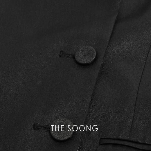 THESOONG|纯手工40姆米双面缎桑蚕丝筋骨感撞色翻领外套HWWT8659 商品图6