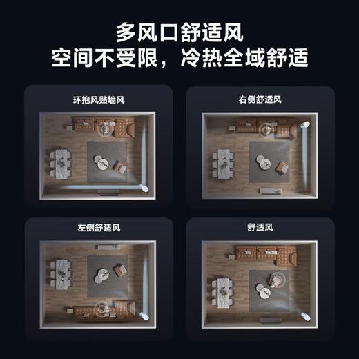 海尔空调舒适风麦浪 3匹 新一级能效变频 冷暖两用 双排铜管 客厅立式柜机 以旧换新 雷达智慧人感科技 3匹 72E2-1Pro 商品图1