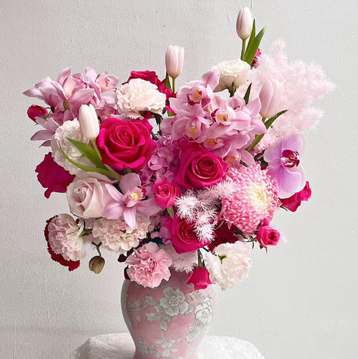 《四季平安》-大花蕙兰弗洛伊德郁金香牡丹菊绣球年宵花 商品图2