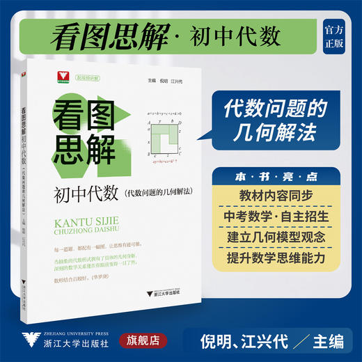 看图思解.初中代数（代数问题的几何解法）/倪明 江兴代 主编/浙江大学出版社 商品图0