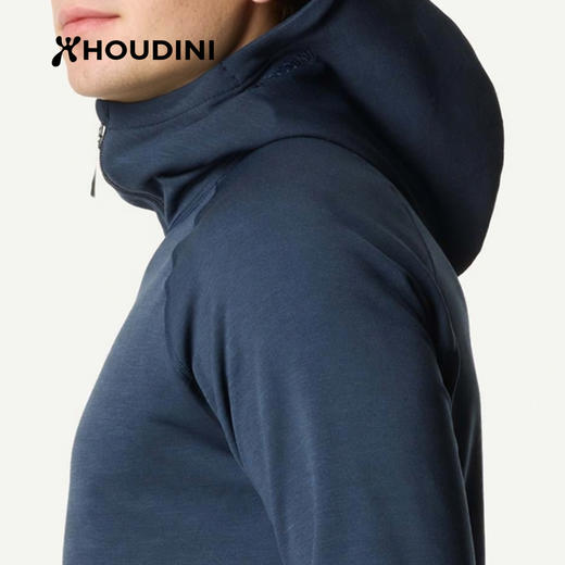 HOUDINI胡丁尼Power Up Light魔术大师轻量版男连帽抓绒外套 830078 商品图4