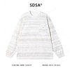 SDSA男士秋冬新款痞帅男装时尚扎染条纹拼接口袋设计圆领卫衣百搭 商品缩略图0