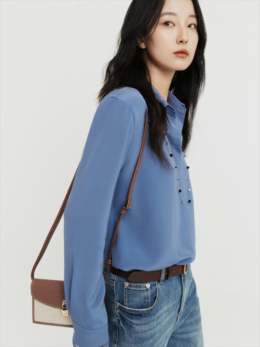 “人生衬衫”32姆米重绉桑蚕丝混纺衬衫FCG1SHT049 商品图13