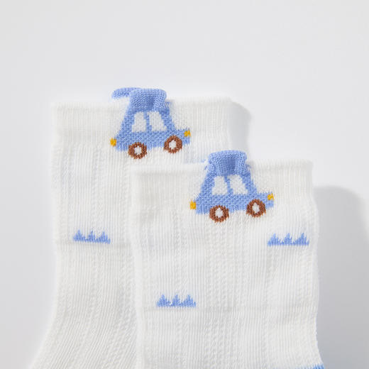 MINIZAI短筒袜两双入MI26SPM05S白蓝色调 商品图6