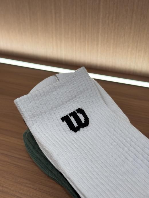 二店y 【发三双】运动党锁死！Wilson 纯色字母运动网球袜 商品图13