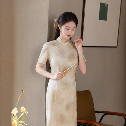 ZAYS年轻款旗袍2026年春季新款日常素雅改良修身气质国风旗袍 商品图2