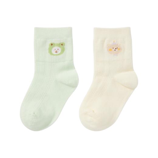 MINIZAI短筒袜两双入MI26SPN04S黄绿色调 商品图5