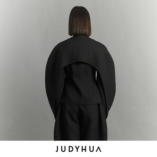 JUDYHUA寂静系列解构弧线袖西装外套 商品图2