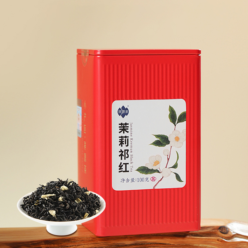 祥源茶丨茉莉祁红 茉莉花茶 祁门功夫红茶 特三级 100g