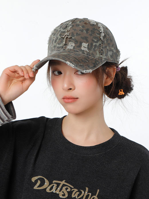 潮流小众废土风十字棒球帽-纪念日百货门店同款169146371 商品图4