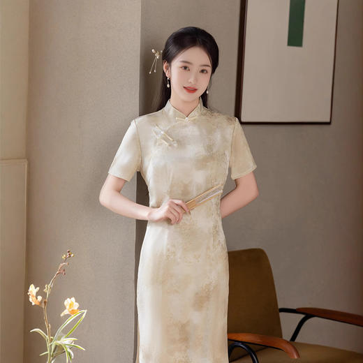 ZAYS年轻款旗袍2026年春季新款日常素雅改良修身气质国风旗袍 商品图3