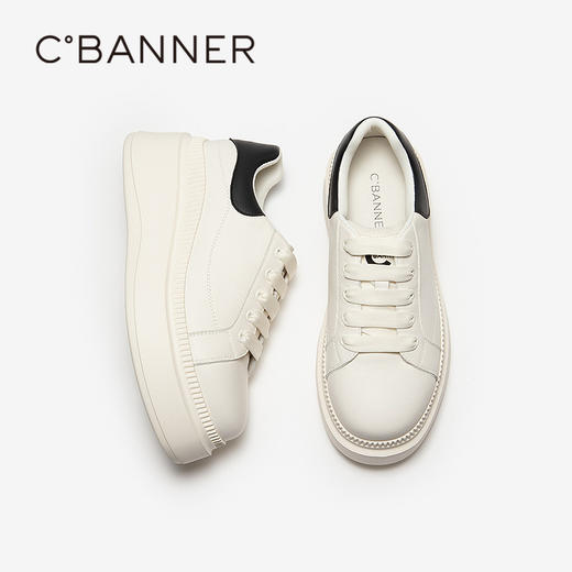 千百度 26年春季新品 休闲板鞋 A26108801 商品图4