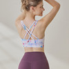 跃牌【健舞健美】高强度带胸垫印花文胸运动户外普拉提健身服上衣9821A 商品缩略图2
