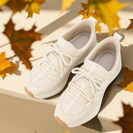 Pansy盼喜女鞋超轻舒适一脚蹬百搭休闲运动鞋 商品图2