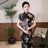 WX2026新款真丝旗袍长款改良中式桑蚕丝连衣裙优雅气质修身复古 商品缩略图2