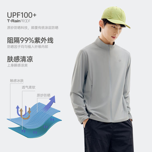 探拓户外UPF100+防晒衣男士夏季轻薄冰肤凉感透气运动骑行防晒服 商品图2