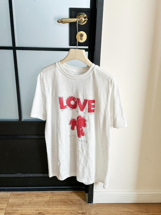 MO*同款26春新品马年系列烫钻印花竹节棉圆领短袖T恤 商品图11