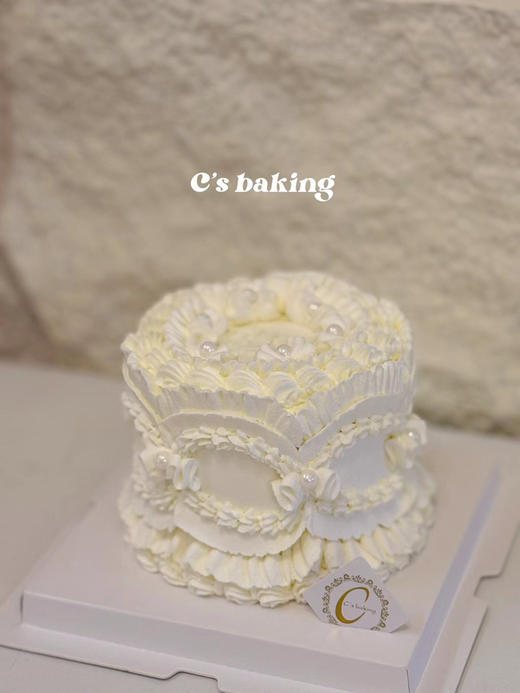 （标准4寸）简约小清新 复古风 #唯美 #公主蛋糕 忌廉蛋糕（默认自提，收费配送请联系客服） 商品图1