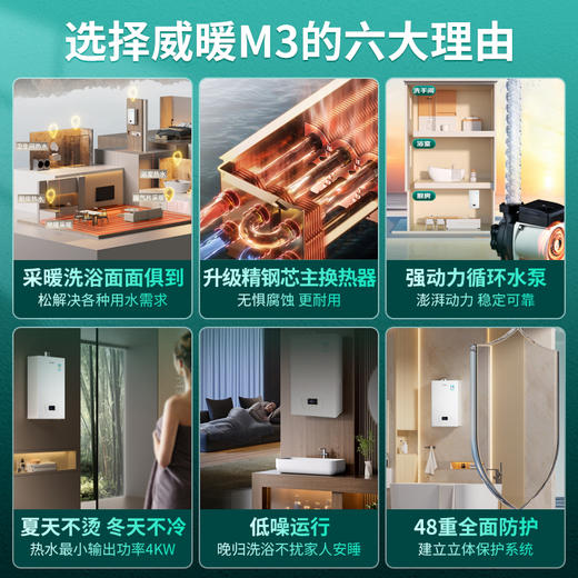 威暖(WEINUAN)壁挂炉 M3普惠版 商品图3